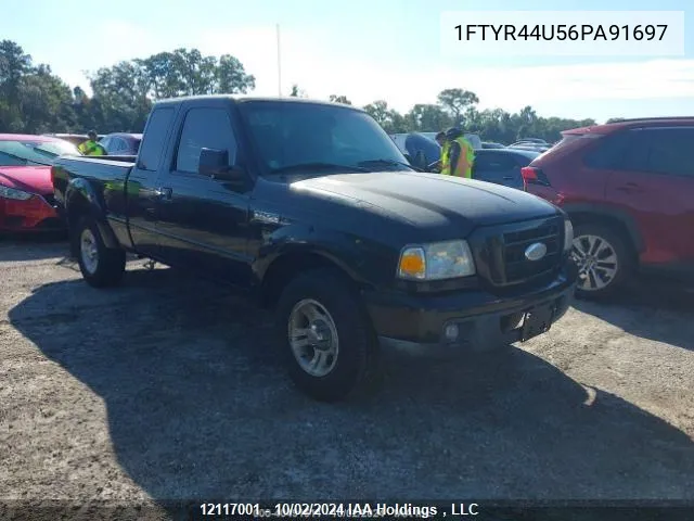 2006 Ford Ranger Super Cab VIN: 1FTYR44U56PA91697 Lot: 12117001