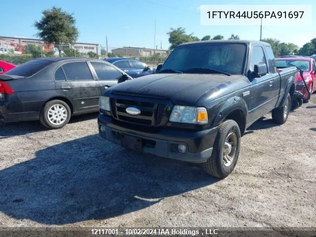 2006 Ford Ranger Super Cab VIN: 1FTYR44U56PA91697 Lot: 12117001