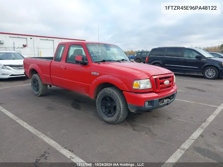 2006 Ford Ranger Super Cab VIN: 1FTZR45E96PA48122 Lot: 12137049