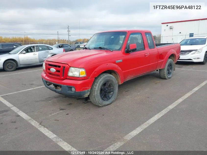 2006 Ford Ranger Super Cab VIN: 1FTZR45E96PA48122 Lot: 12137049