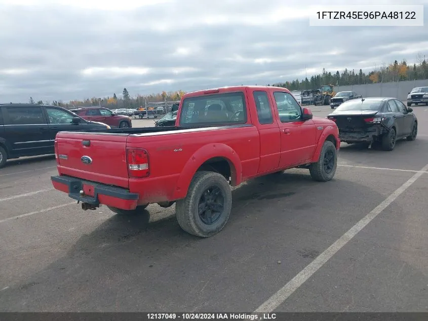 2006 Ford Ranger Super Cab VIN: 1FTZR45E96PA48122 Lot: 12137049