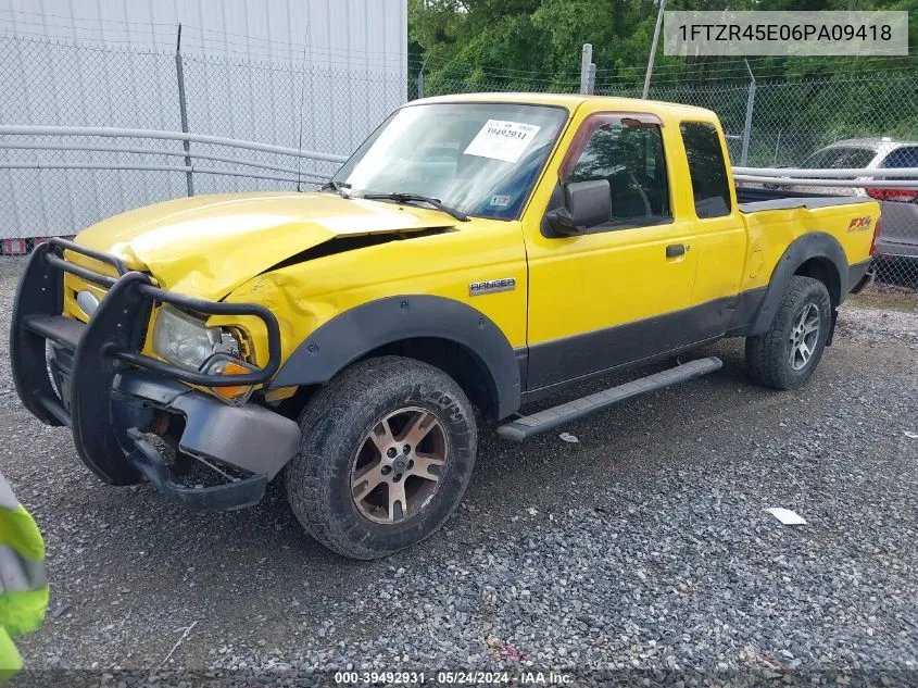 2006 Ford Ranger Fx4 Level Ii/Fx4 Off-Road/Sport/Xlt VIN: 1FTZR45E06PA09418 Lot: 39492931