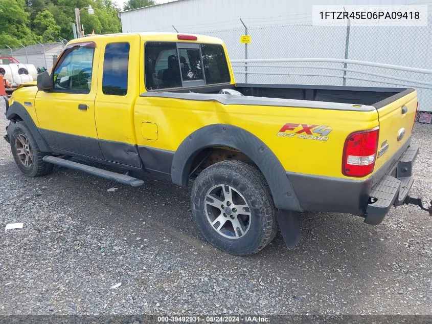 1FTZR45E06PA09418 2006 Ford Ranger Fx4 Level Ii/Fx4 Off-Road/Sport/Xlt