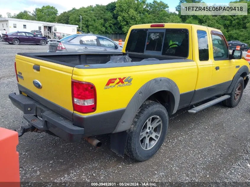 2006 Ford Ranger Fx4 Level Ii/Fx4 Off-Road/Sport/Xlt VIN: 1FTZR45E06PA09418 Lot: 39492931