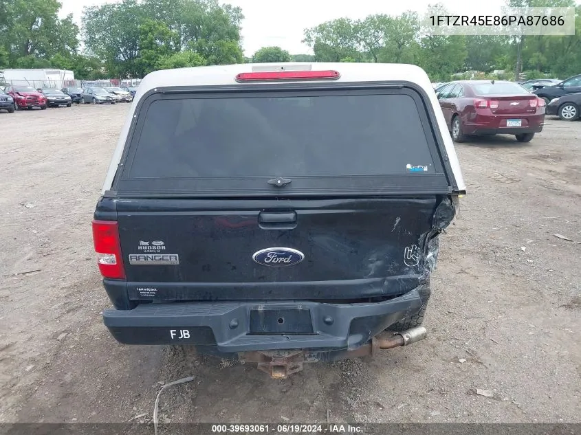 2006 Ford Ranger Super Cab VIN: 1FTZR45E86PA87686 Lot: 39693061