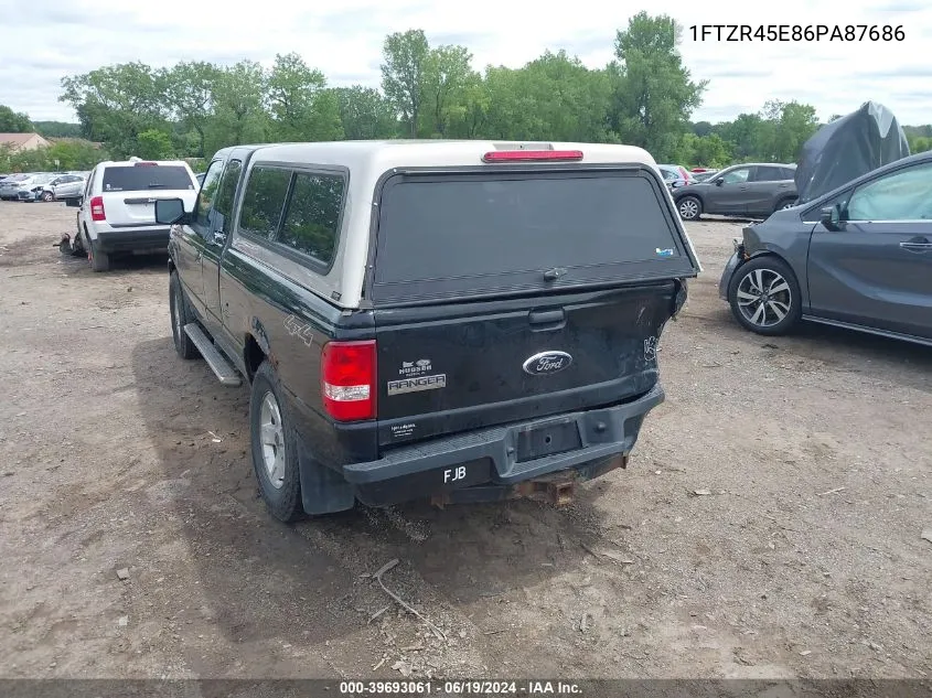 2006 Ford Ranger Super Cab VIN: 1FTZR45E86PA87686 Lot: 39693061