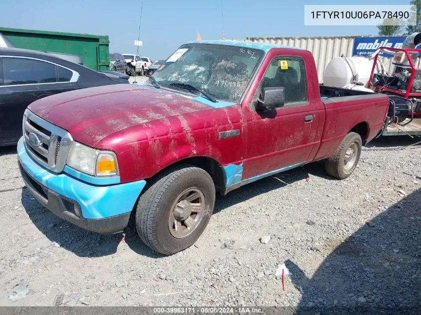 1FTYR10U06PA78490 2006 Ford Ranger