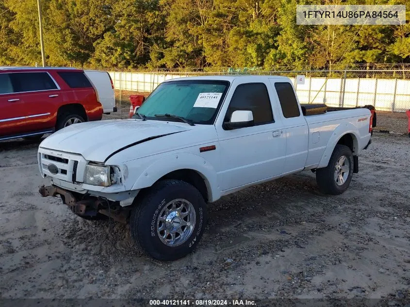 2006 Ford Ranger Sport/Stx/Xl/Xlt VIN: 1FTYR14U86PA84564 Lot: 40121141