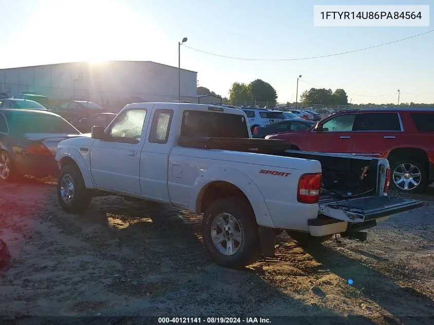 2006 Ford Ranger Sport/Stx/Xl/Xlt VIN: 1FTYR14U86PA84564 Lot: 40121141