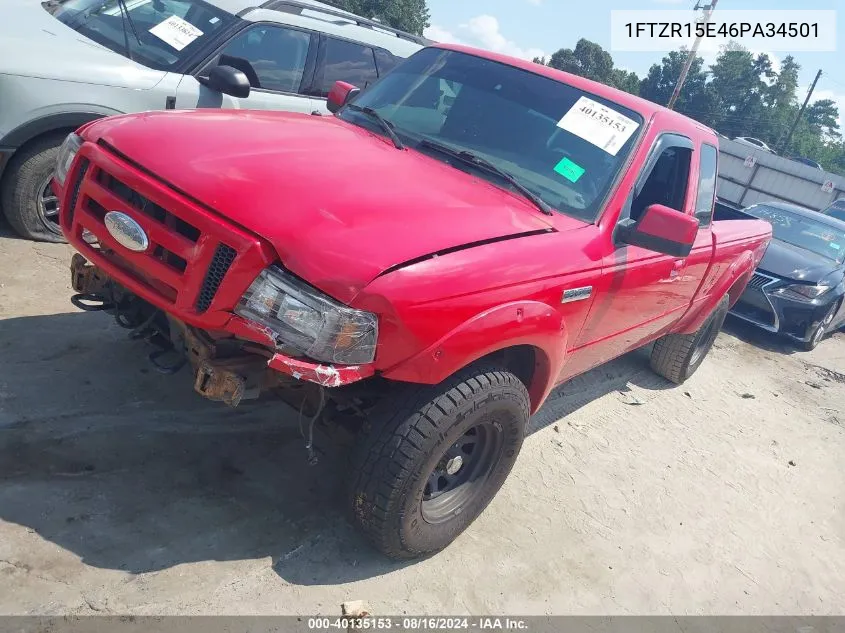 2006 Ford Ranger Fx4 Off-Road/Sport/Xl/Xlt VIN: 1FTZR15E46PA34501 Lot: 40135153