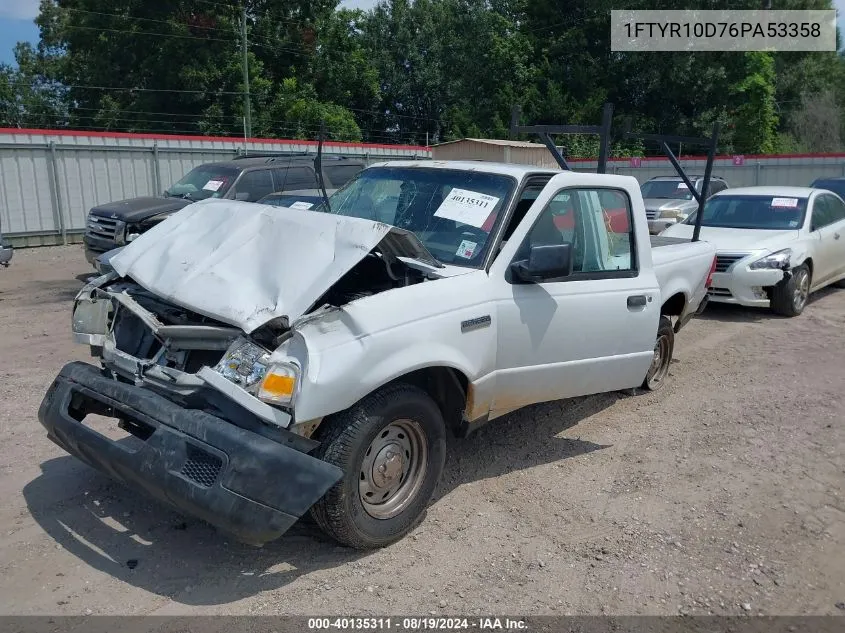 1FTYR10D76PA53358 2006 Ford Ranger Xl/Xlt