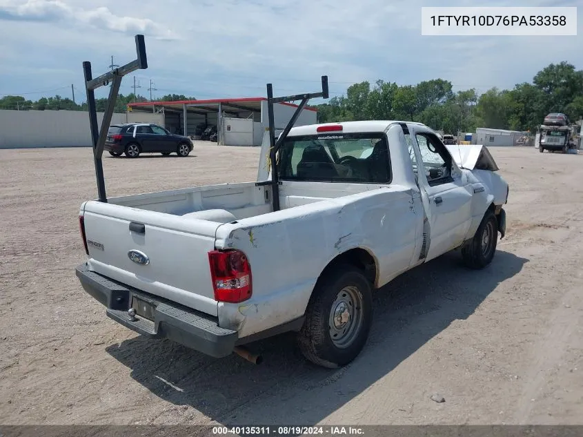 1FTYR10D76PA53358 2006 Ford Ranger Xl/Xlt