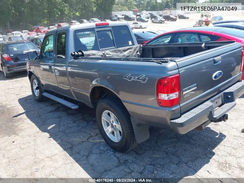 2006 Ford Ranger Fx4 Off-Road/Sport/Xl/Xlt VIN: 1FTZR15E06PA47049 Lot: 40178245