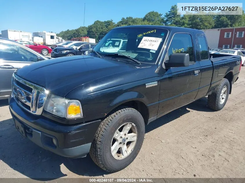 2006 Ford Ranger Fx4 Off-Road/Sport/Xl/Xlt VIN: 1FTZR15E26PA27627 Lot: 40248107