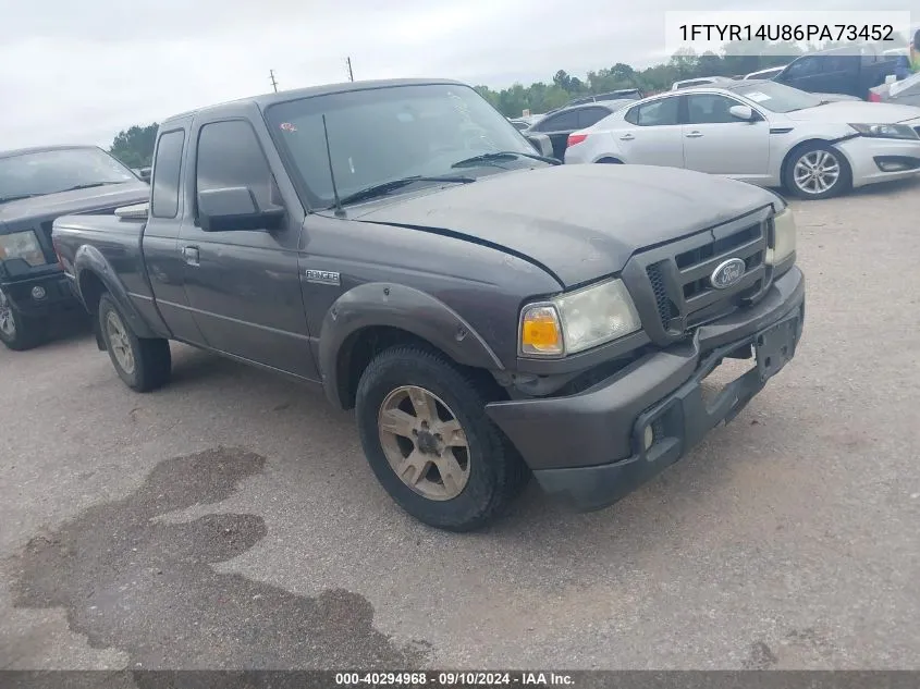 2006 Ford Ranger Sport/Stx/Xl/Xlt VIN: 1FTYR14U86PA73452 Lot: 40294968