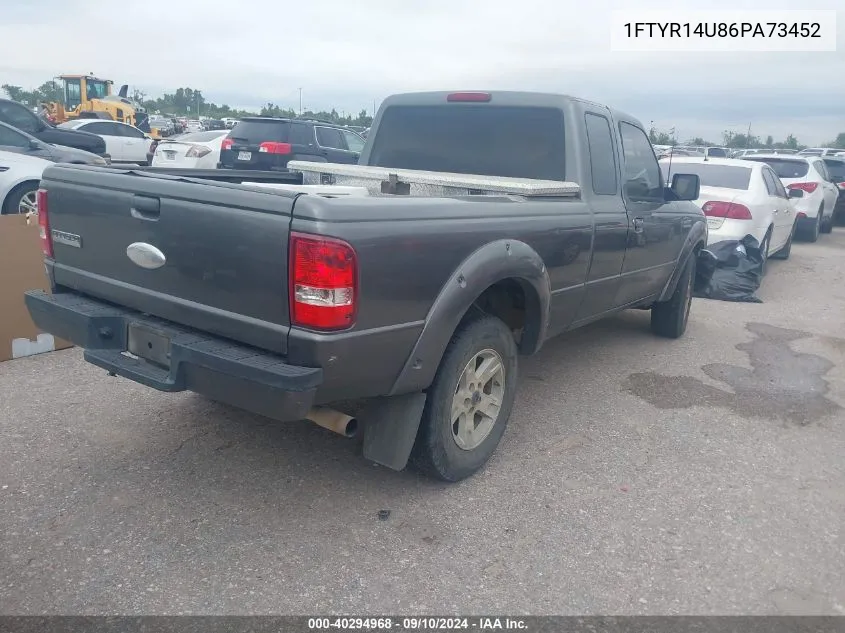 1FTYR14U86PA73452 2006 Ford Ranger Sport/Stx/Xl/Xlt