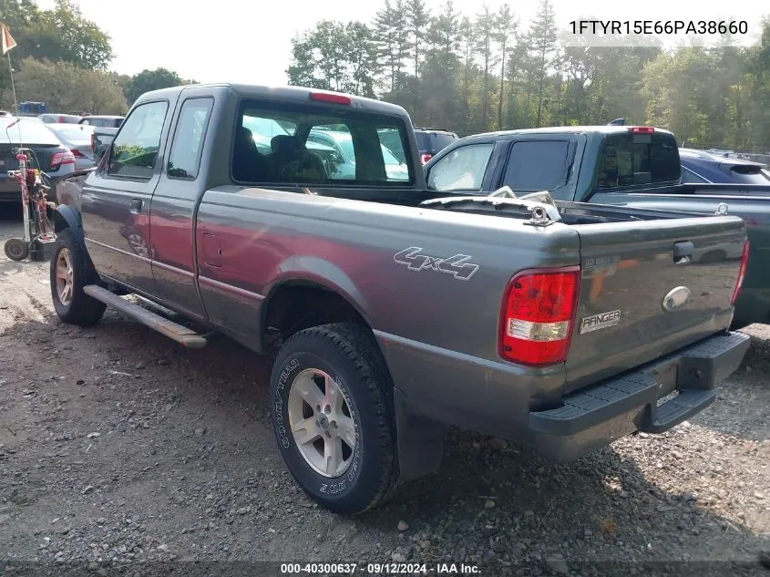 2006 Ford Ranger Fx4 Off-Road/Sport/Xl/Xlt VIN: 1FTYR15E66PA38660 Lot: 40300637