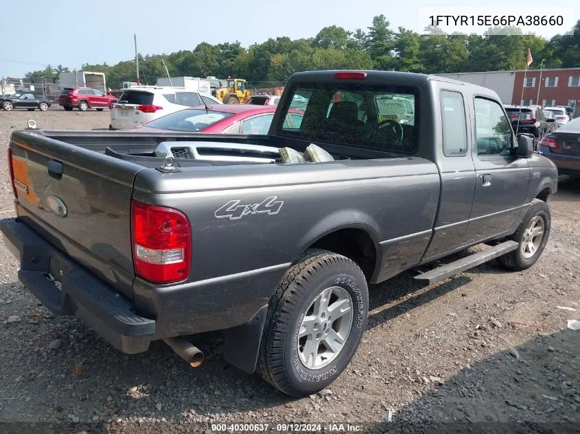 2006 Ford Ranger Fx4 Off-Road/Sport/Xl/Xlt VIN: 1FTYR15E66PA38660 Lot: 40300637