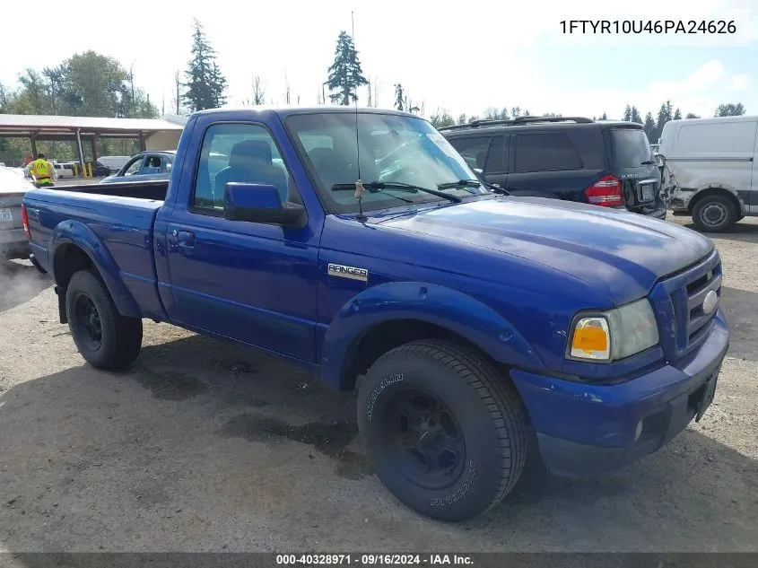 2006 Ford Ranger VIN: 1FTYR10U46PA24626 Lot: 40328971