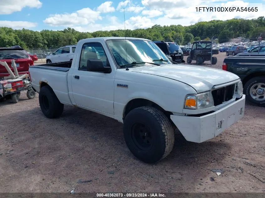 2006 Ford Ranger Xl/Xlt VIN: 1FTYR10DX6PA54665 Lot: 40362073