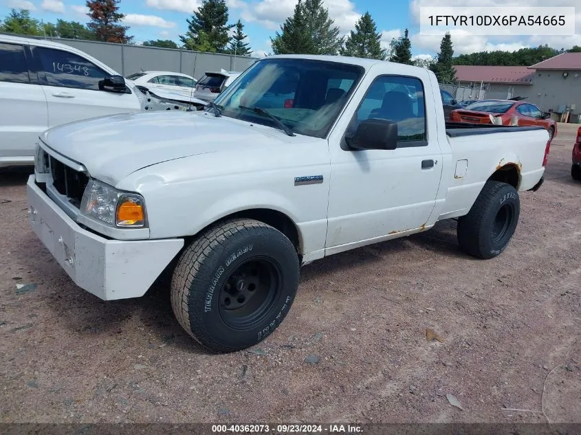 2006 Ford Ranger Xl/Xlt VIN: 1FTYR10DX6PA54665 Lot: 40362073