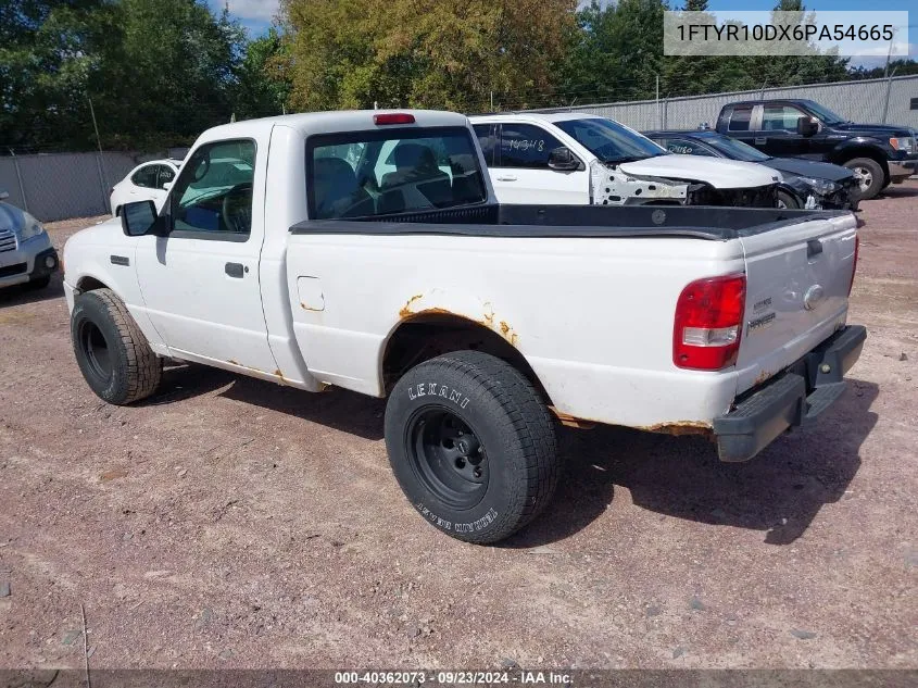 2006 Ford Ranger Xl/Xlt VIN: 1FTYR10DX6PA54665 Lot: 40362073