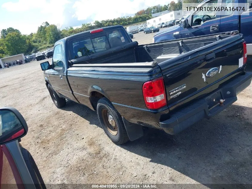 2006 Ford Ranger Xl/Xlt VIN: 1FTYR10EX6PA16474 Lot: 40410955