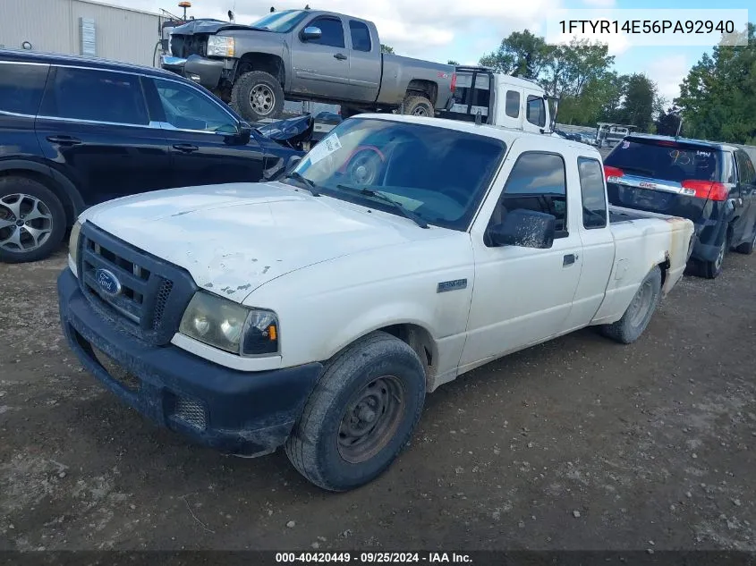 2006 Ford Ranger Sport/Stx/Xl/Xlt VIN: 1FTYR14E56PA92940 Lot: 40420449