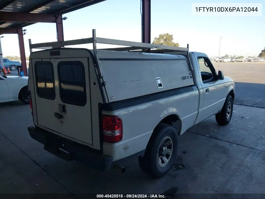 2006 Ford Ranger Xl/Xlt VIN: 1FTYR10DX6PA12044 Lot: 40425518