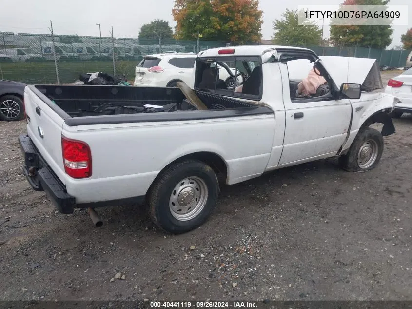 2006 Ford Ranger Xl/Xlt VIN: 1FTYR10D76PA64909 Lot: 40441119