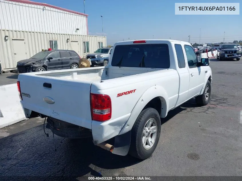 2006 Ford Ranger Sport/Stx/Xl/Xlt VIN: 1FTYR14UX6PA01166 Lot: 40453325