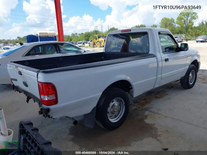 2006 Ford Ranger Sport/Stx/Xl/Xlt VIN: 1FTYR10U96PA93649 Lot: 40466089