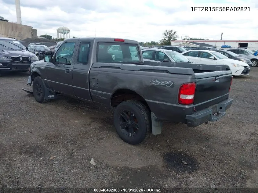 2006 Ford Ranger Fx4 Off-Road/Sport/Xl/Xlt VIN: 1FTZR15E56PA02821 Lot: 40492303