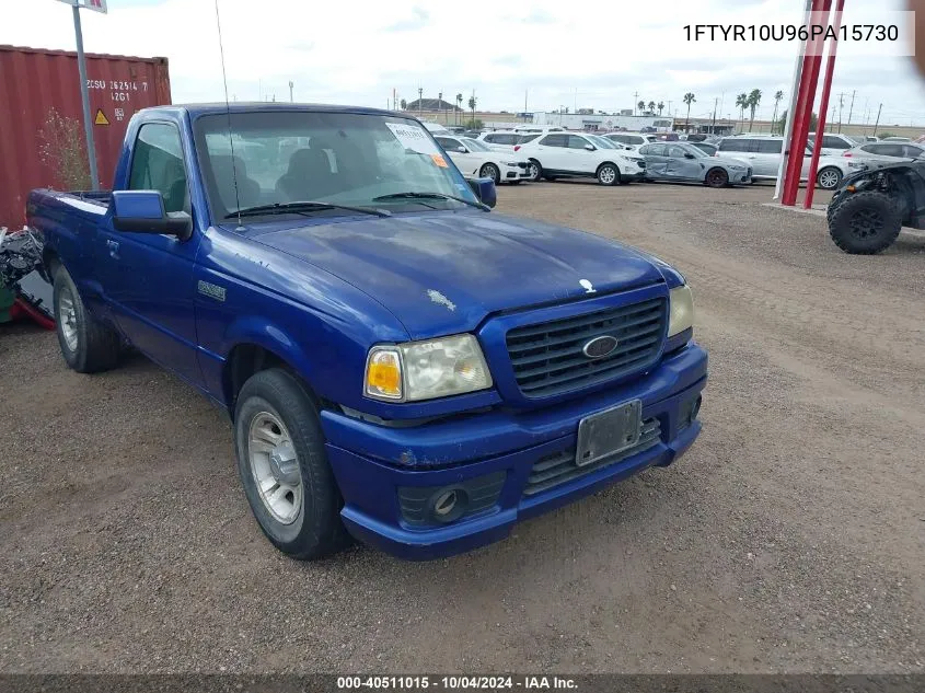 2006 Ford Ranger Sport/Stx/Xl/Xlt VIN: 1FTYR10U96PA15730 Lot: 40511015