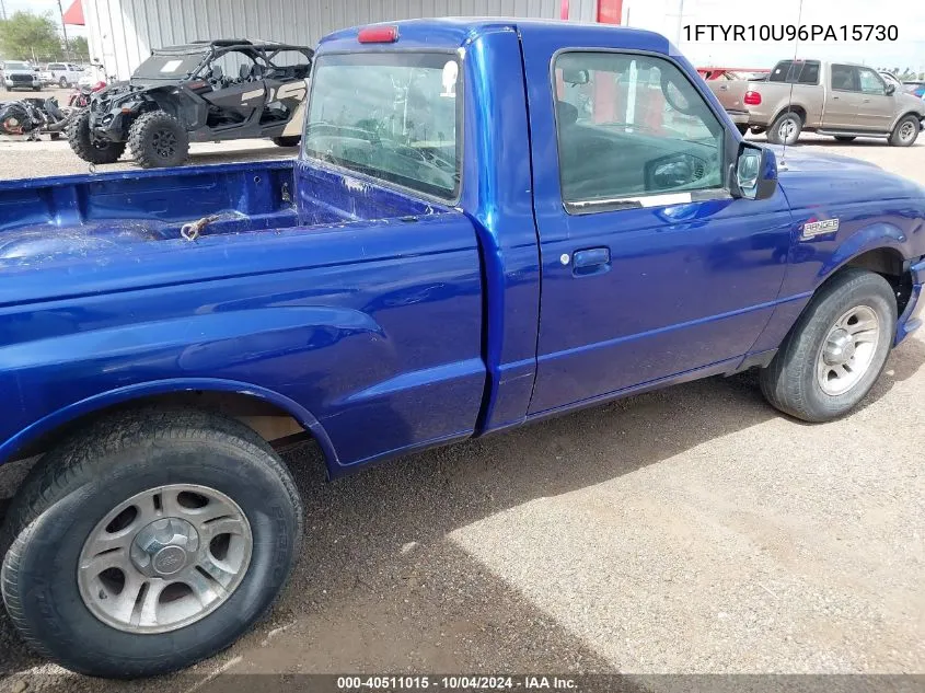 2006 Ford Ranger Sport/Stx/Xl/Xlt VIN: 1FTYR10U96PA15730 Lot: 40511015