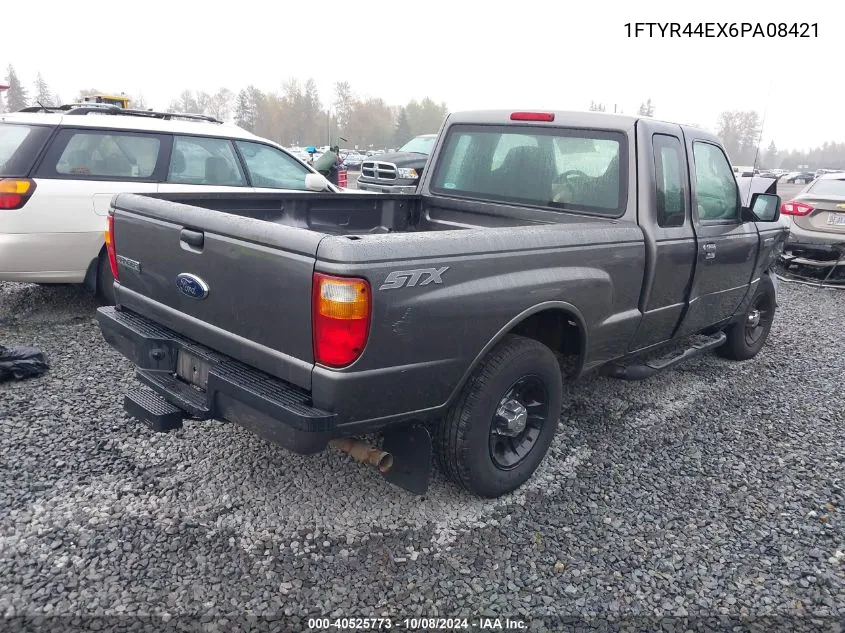 2006 Ford Ranger Sport/Stx/Xlt VIN: 1FTYR44EX6PA08421 Lot: 40525773