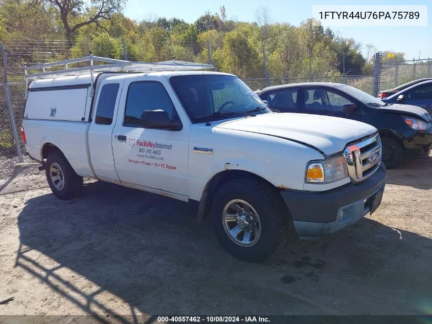 2006 Ford Ranger Sport/Stx/Xlt VIN: 1FTYR44U76PA75789 Lot: 40557462