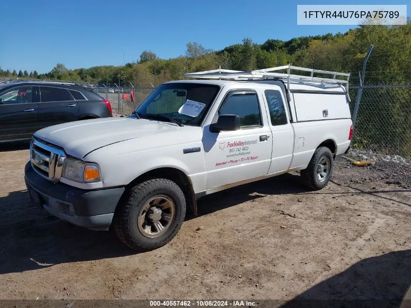 2006 Ford Ranger Sport/Stx/Xlt VIN: 1FTYR44U76PA75789 Lot: 40557462