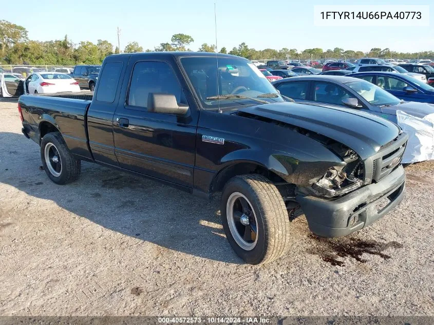 2006 Ford Ranger Sport/Stx/Xl/Xlt VIN: 1FTYR14U66PA40773 Lot: 40572573