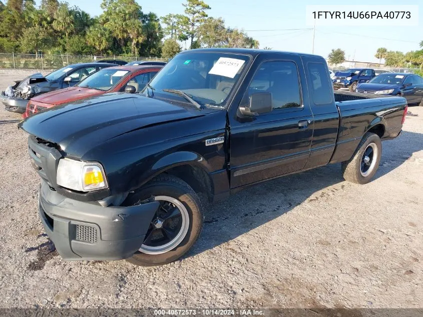 2006 Ford Ranger Sport/Stx/Xl/Xlt VIN: 1FTYR14U66PA40773 Lot: 40572573