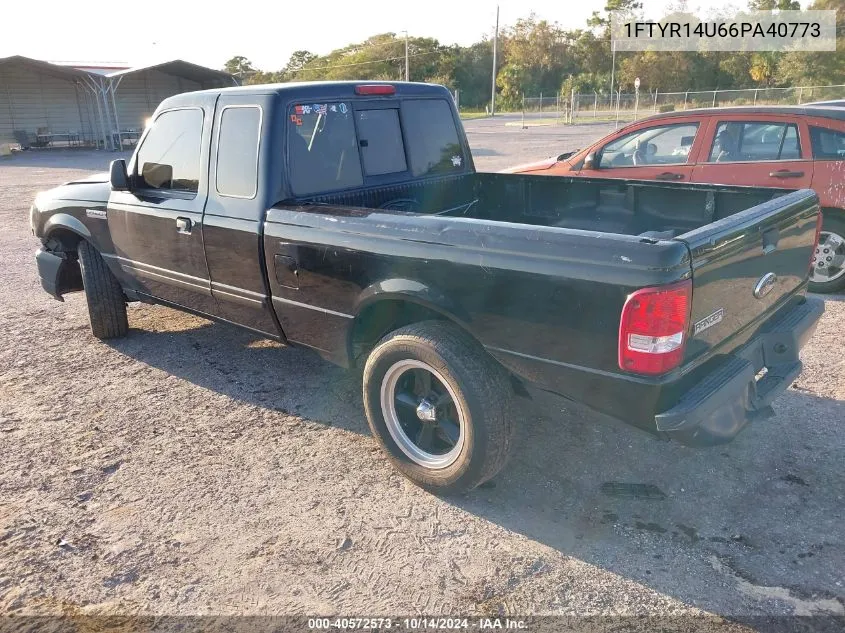 2006 Ford Ranger Sport/Stx/Xl/Xlt VIN: 1FTYR14U66PA40773 Lot: 40572573