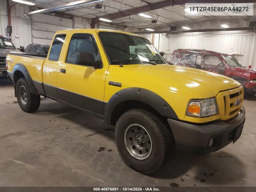 2006 Ford Ranger Fx4 Level Ii/Fx4 Off-Road/Sport/Xlt VIN: 1FTZR45E86PA44272 Lot: 40576891