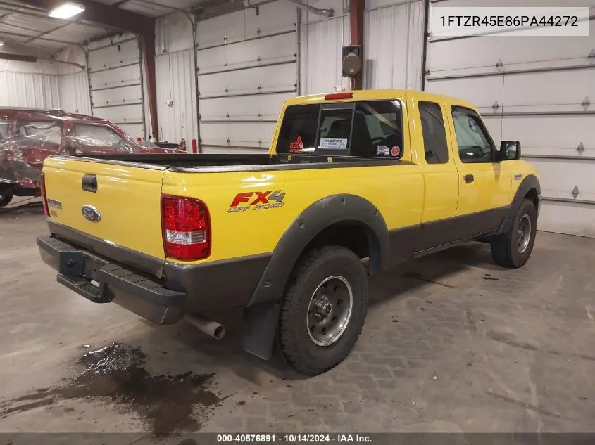 2006 Ford Ranger Fx4 Level Ii/Fx4 Off-Road/Sport/Xlt VIN: 1FTZR45E86PA44272 Lot: 40576891