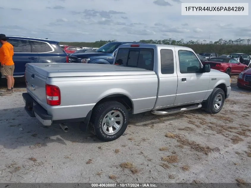 2006 Ford Ranger Sport/Stx/Xlt VIN: 1FTYR44UX6PA84289 Lot: 40638807