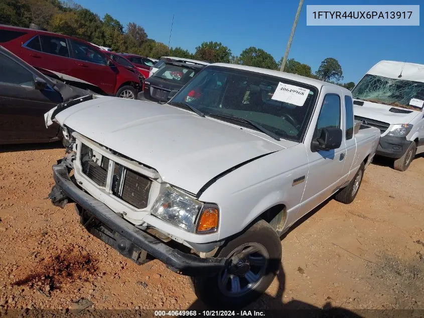 2006 Ford Ranger Sport/Stx/Xlt VIN: 1FTYR44UX6PA13917 Lot: 40649968