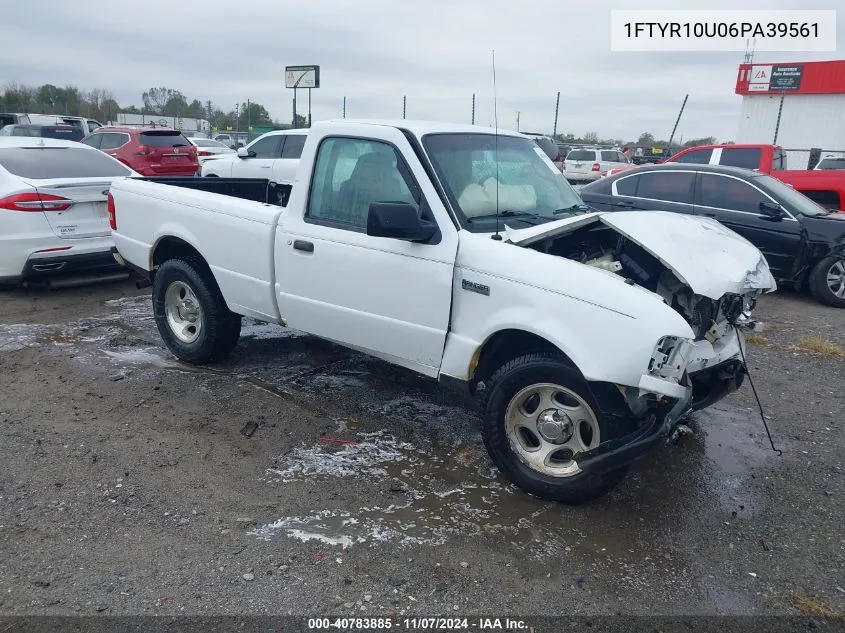 2006 Ford Ranger Sport/Stx/Xl/Xlt VIN: 1FTYR10U06PA39561 Lot: 40783885