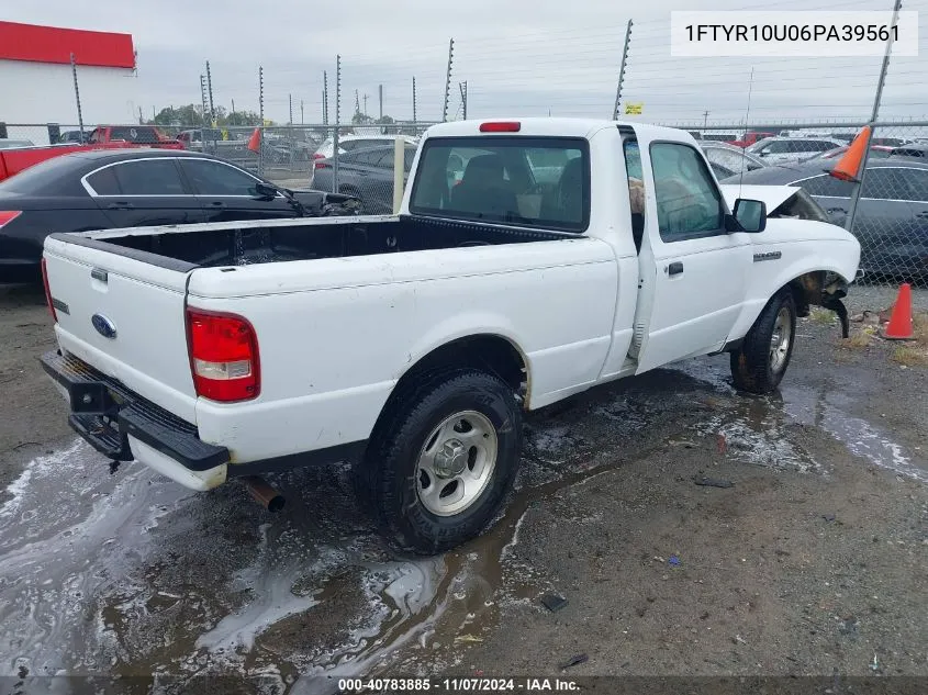 2006 Ford Ranger Sport/Stx/Xl/Xlt VIN: 1FTYR10U06PA39561 Lot: 40783885