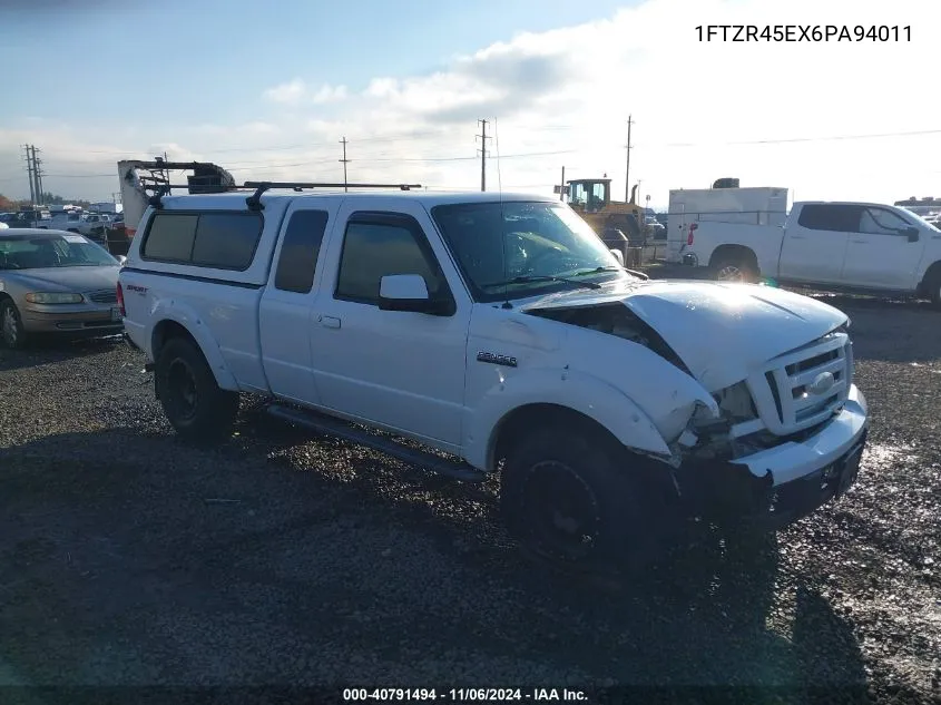 2006 Ford Ranger Fx4 Level Ii/Fx4 Off-Road/Sport/Xlt VIN: 1FTZR45EX6PA94011 Lot: 40791494