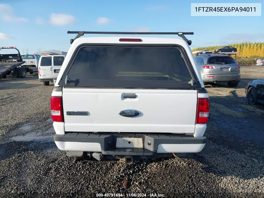 2006 Ford Ranger Fx4 Level Ii/Fx4 Off-Road/Sport/Xlt VIN: 1FTZR45EX6PA94011 Lot: 40791494