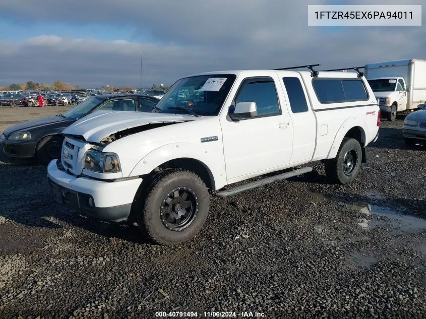 2006 Ford Ranger Fx4 Level Ii/Fx4 Off-Road/Sport/Xlt VIN: 1FTZR45EX6PA94011 Lot: 40791494